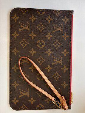 Louis Vuitton Accessory Neverfull MM Pouch Brown Monogram